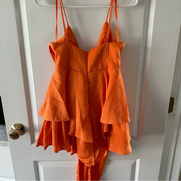 Hello Molly Orange Romper - Picture 3 of 4